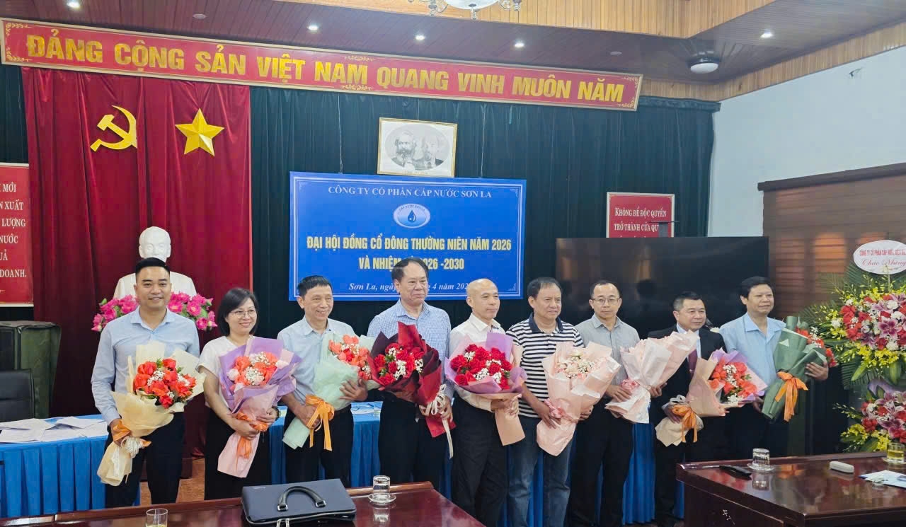 ĐẠI HỘI ĐỒNG CỔ ĐÔNG THƯỜNG NIÊN NĂM 2026 VÀ NHIỆM KỲ 2026 – 2030 CÔNG TY CỔ PHẦN CẤP NƯỚC SƠN LA